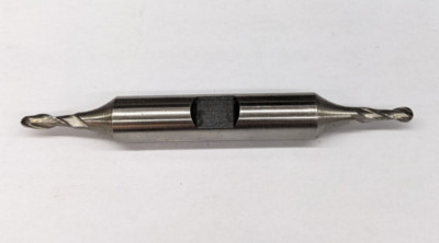Cobalt Double End Ball End Mill Stub 1/8'' CD 3/8'' LOC 3/8'' SH 2 Flute