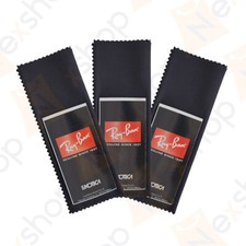 3x Rayban Sunglasses Eyeglass Microfiber Lens Cleaning Cloth - Black Color