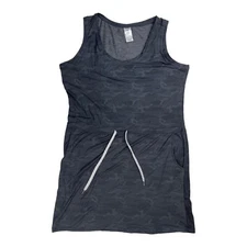 NEW Women's Black Camo MEMBERS MARK Favorite Soft Dress Size Small