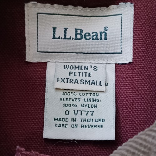 Vintage LL Bean Coat Womens Petites Extra Small Red Chore Barn Jacket Work VT77 - Picture 2 of 20