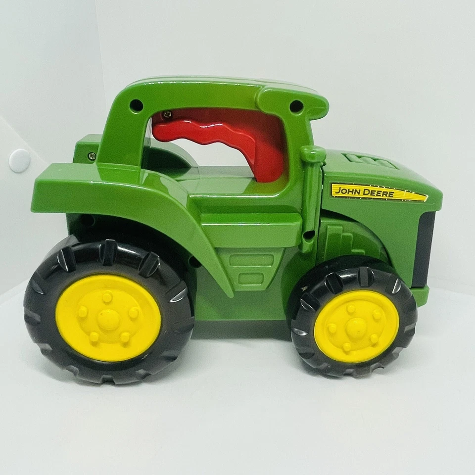 Learning Curve John Deere Green Flashlight Toy Light Sounds Pop Up Hood Rolling - Image 2 of 4