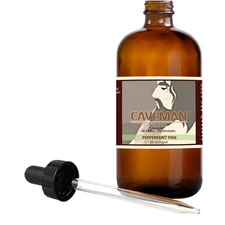 Handcrafted Peppermint Pine Premium Beard Oil Conditioner 2 Oz by CAVEMAN