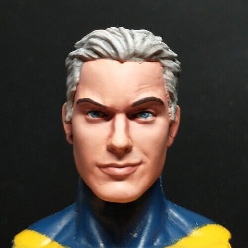 HEAD ONLY Quicksilver Magneto painted head Marvel Legends Valaverse Gijoe  - Picture 1 of 6