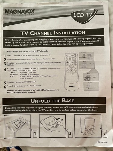 Magnavox 15" 720p HDTV LCD TV/Monitor 15MF605T/17 with Remote and AC Adapter - Picture 6 of 8