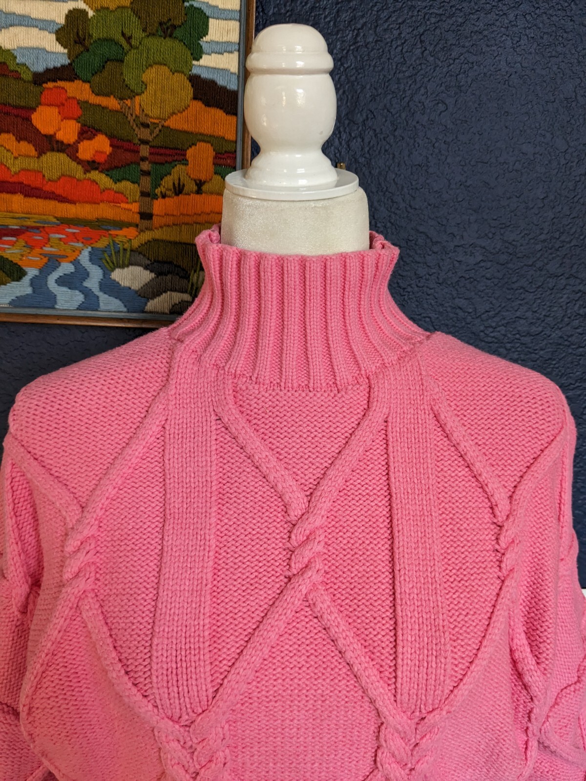 J. Crew Collection Pullover Pink Pullover Chunky … - image 2