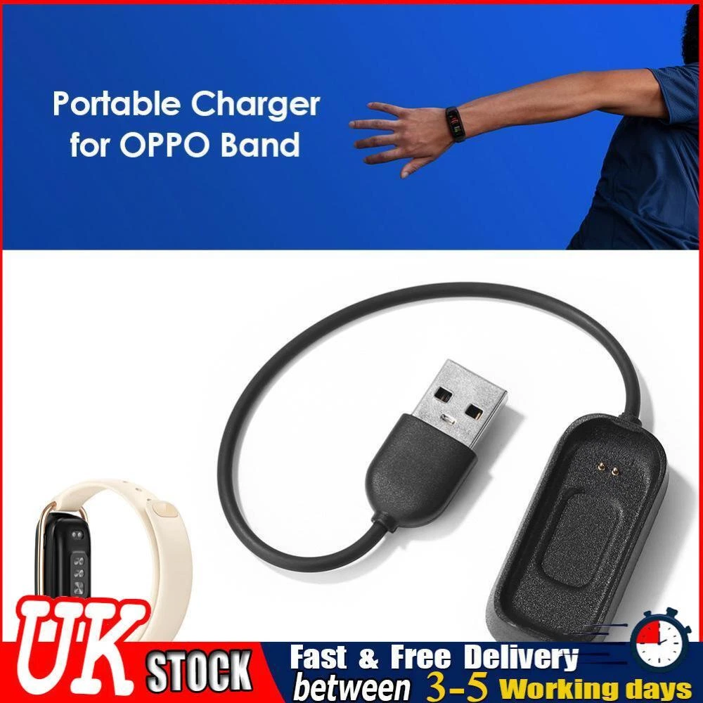 UK Smart Watch Bracelet Charging Adapter Power Charger Cable for
