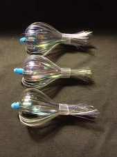 High Percentage Salmon Trolling Flies Old School Series Pack Of 3- 4” Rigged