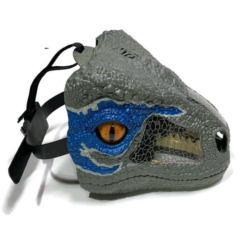 恐竜 キャップ YAKU dinoworks 11747391 ポーカーズ Jurassic World Park Chomp N Roar Blue Raptor Dinosaur Mask By