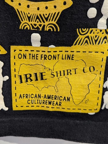 Vintage Black African American Culturewear Anvil Tag Puff Print Irie T Shirt XL - Picture 5 of 19