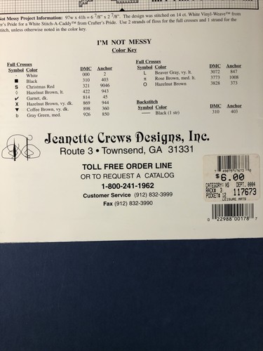 Folleto de punto de cruz Cattitudes The Sixth Litter de colección Jeanette Crews Cats 178 - Imagen 7 de 18