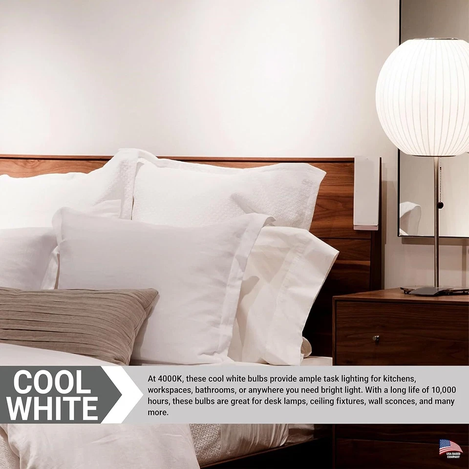 3Pack CFL Mini Spiral Light Bulb, T2 Bulb, 9W (40W), 4100K, E26, 500LM - Image 4 of 4