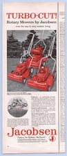1958 Jacobsen Turbo-Cut Rotary Mowers VINTAGE PRINT AD LM58