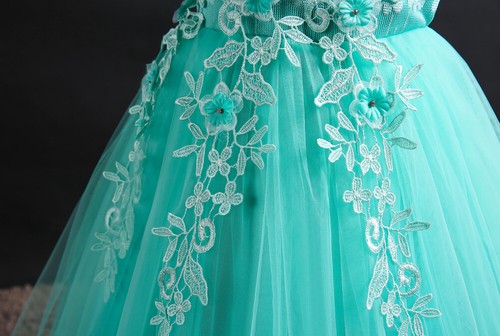 Flower Girls Dress Wedding Bridesmaid Princess Party Pageant Gown Kids Dresses - Picture 12 of 41