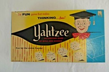 Vintage Lowe Company 1956 "Yahtzee" Game Made In USA Excellent Condition W/Box