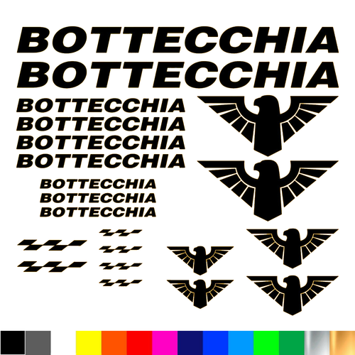 KIT BOTTECCHIA ADESIVI PRESPAZIATI COMPATIBILI BICI STICKERS BIKE BDC MTB |  eBay