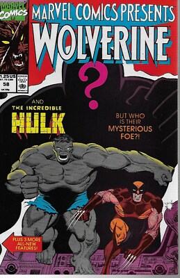 Marvel Comics Presents No.58 / 1990 Wolverine Hulk Werewolf by Night Iron Man