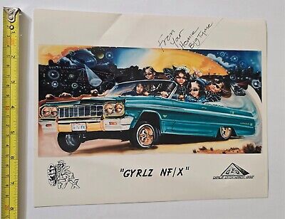 GYRLZ NF/X PROMO 8X10 PRESS PHOTO G FUNK RAP 90S HIPHOP LOWRIDER