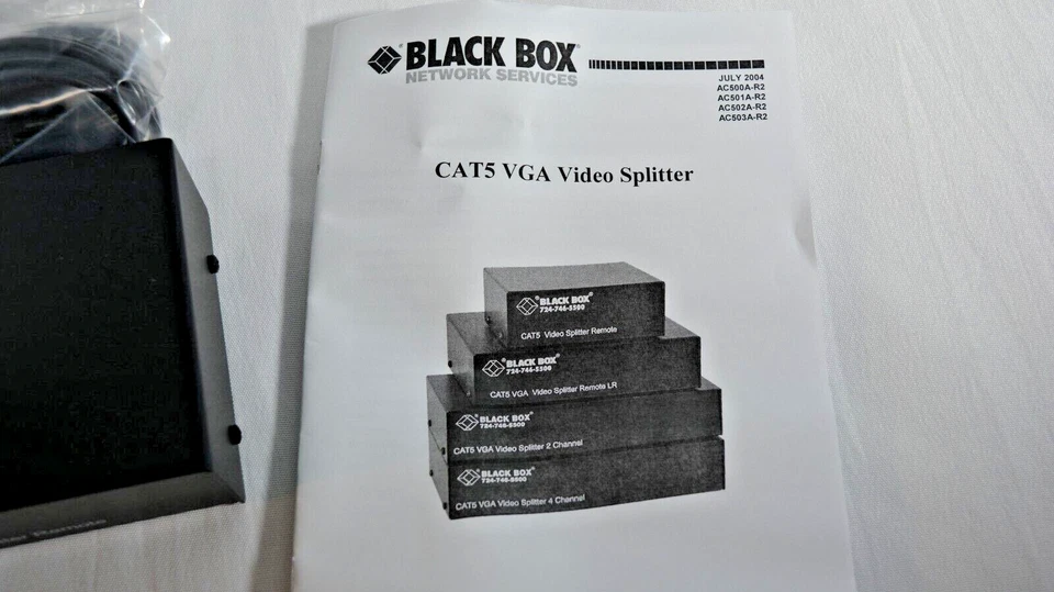 Black Box Corp AC502A-R2 - CAT5 VGA Video Splitter Remote - Image 4 of 4