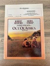OUT OF AFRICA 1985 meryl streep / robert redford ORIGINAL PRESS BOOK BROCHURE