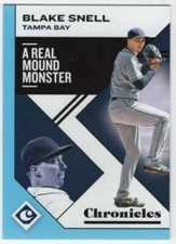 2019 Panini Chronicles Light Blue /10 #21 Blake Snell Rays 