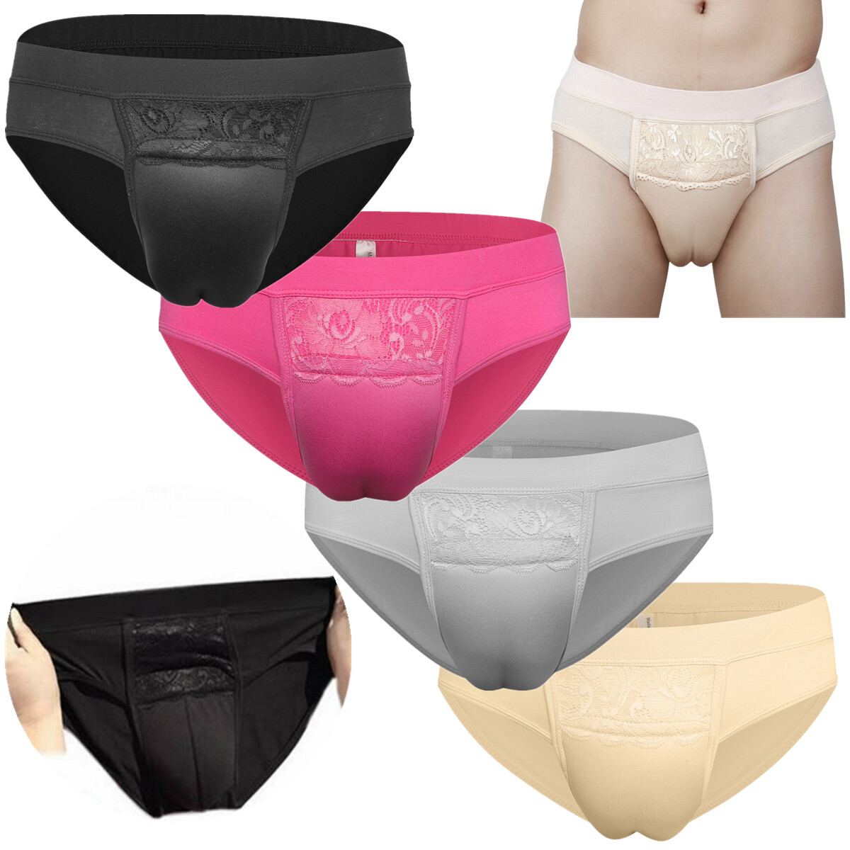 minkissy Hiding Gaff Panties Transgender Underwear Comfortable Cotton  Underpants Men Gaff Invisible Panties : : Clothing, Shoes &  Accessories