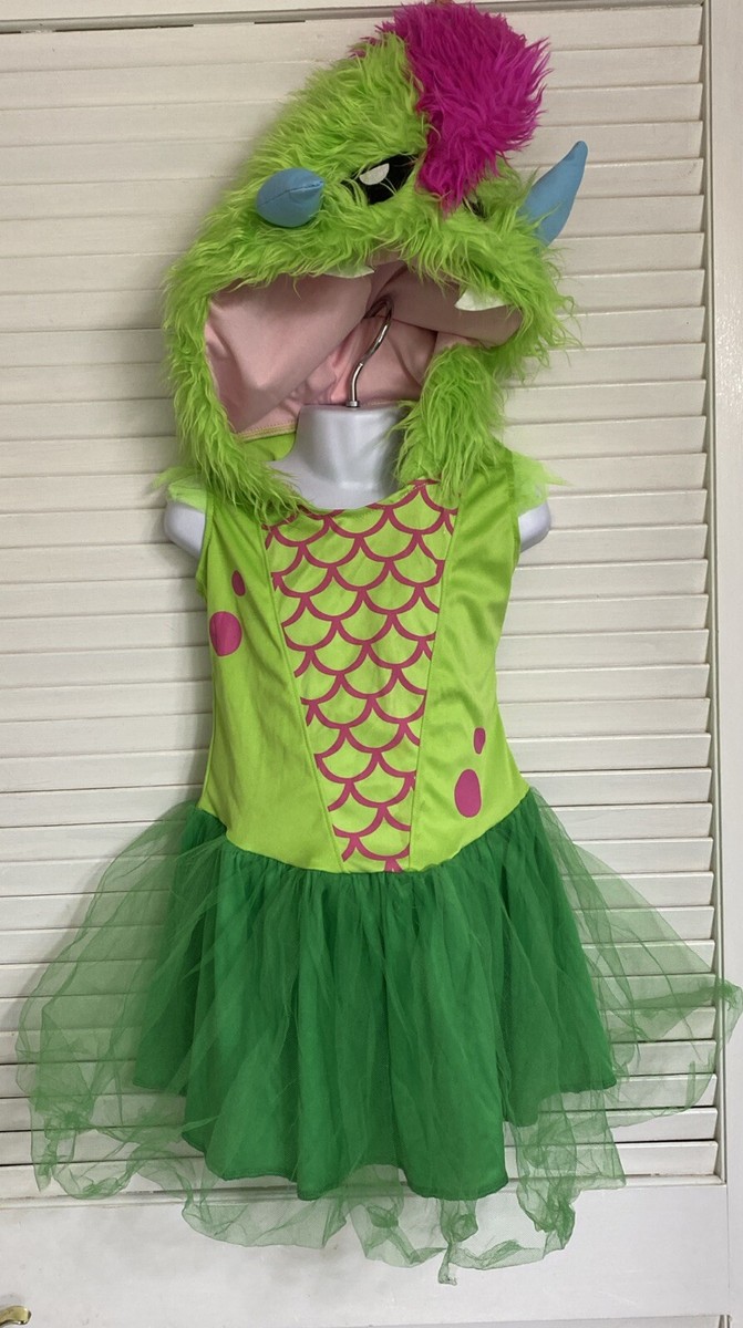 に*こ様 FUZZYKON foodie dress + leg Leg Avenue Green/Pink Furry Monster Tutu Dress Costume