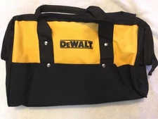New Dewalt Heavy Duty Ballistic Nylon Tool Bag 15” w Runners & 3 outside Pockets
