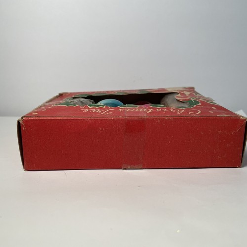 Vintage Box Miniature Round Christmas Ornaments 1 Dozen 30mm 1.25" - Picture 9 of 12
