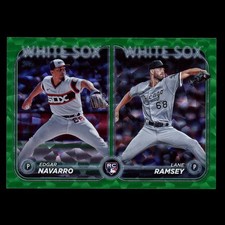 2024 Topps Update #US128 Lane Ramsey Edgar Navarro RC Combos Green Foil SP #/499