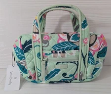 Vera Bradley Mint Flowers Travel Takes Case, Please Read The Description 