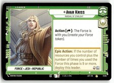 Avar Kriss - Marshal of Starlight Star Wars Legends of the Force 007/264 Rare NM