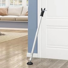 Door Stoppers Security Bar Heavy Duty Portable Door Lock 2-In-1 Adjustable Slide