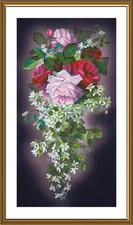 Creative Сross Stitch Embroidery Kit "Flower cascade" Nova Sloboda