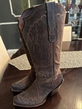 Tony Lama Black Label Goat Western Cowgirl Boots Embroidered Women's Sz 8