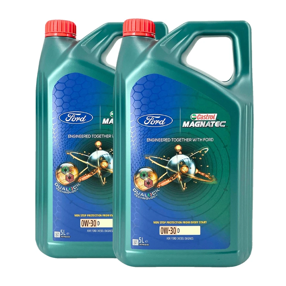 Ford CASTROL Magnatec 0W-30 D Huile Ford WSS-M2C 950-A, Acea C2, 2x5 Litre - Photo 1/1