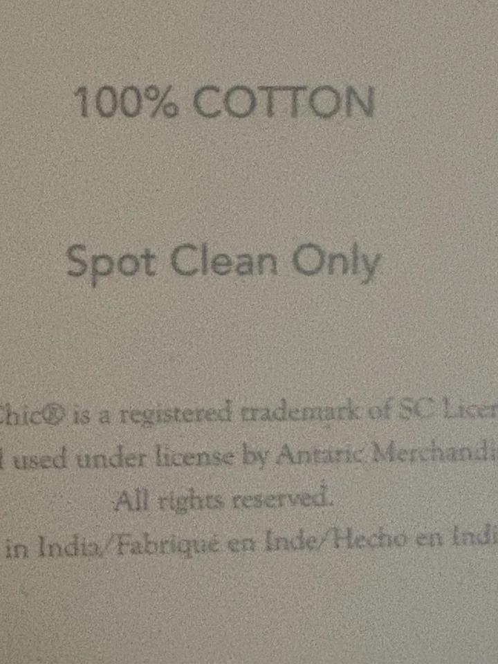 Almohada de terciopelo decorativa Shabby chic 14” x 20” Rachel Ashwell Foto 4 de 4