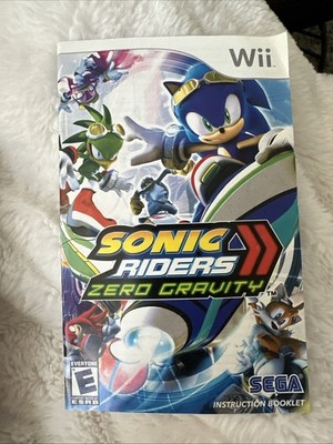 Nintendo Wii Manual Only Sonic Riders Zero Gravity 
