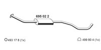 Ernst MittelschalldäMpfer 695022 FüR Nissan K12 Micra 3 16V