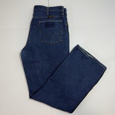Vintage Wrangler Jeans USA Made 34x30 Bootcut Western Denim Cowboy Pants Mens