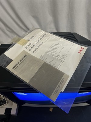 NEC Display HM-2050 CRTV Very Rare NOS Open Box  Retro Gaming Display Commercial