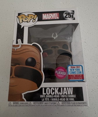 Funko Pop! Marvel Inhumans Lockjaw #257 Flocked 2017 Fall Convention Exclusive 