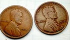 1920-P Lincoln Wheat 1c Pair ~ Fine++/ VF? ~ Get Both Shown ~ Bargain! ~ G79