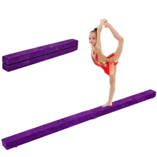 7' Sectional Gymnastics Floor Balance Beam Skill Performance Training Folding