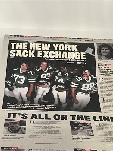 ESPN 30 FOR 30 THE NEW YORK SACK EXCHANGE. ORIGINAL POSTER. ESPN. THE NEW YORK S - Picture 4 of 24