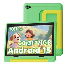 10.1 Inch tablet for kid 3-12 20GB RAM 64GB ROM(TF 1 TB) IPS LCD HD Android 15