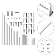 1 Set Saxophone Accessories Repair Kit Durable Threaded Shafts and Screws Silver