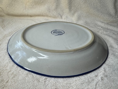 Louisville Stoneware 12.75" Oval Serving Platter Cornflower Blue Bachelor Button - Picture 9 of 16