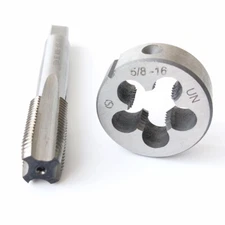 1pcs 5/8-16 tap  + 1pcs 5/8-16 die UNS British US made right hand taper tap+die