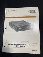 Motorola MCX100 Channel Scan Monitoring Instruction Manual