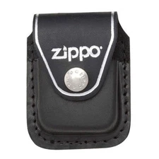 Zippo lpcbk black leather lighter pouch clip, New in Box